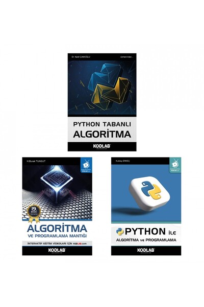 Kodlab Yayın Dağıtım PYTHON TABANLI ALGORİTMA EĞİTİM SETİ  hemenbugun
