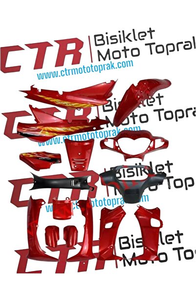 CTR Çelik Cup 100 Kaporta Seti Kırmızı (17 Parça) FUL SET