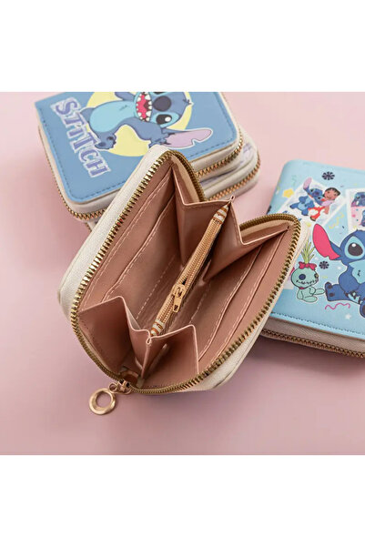 BABUN Portofel cu monede pentru fete și băieți cu fermoar albastru