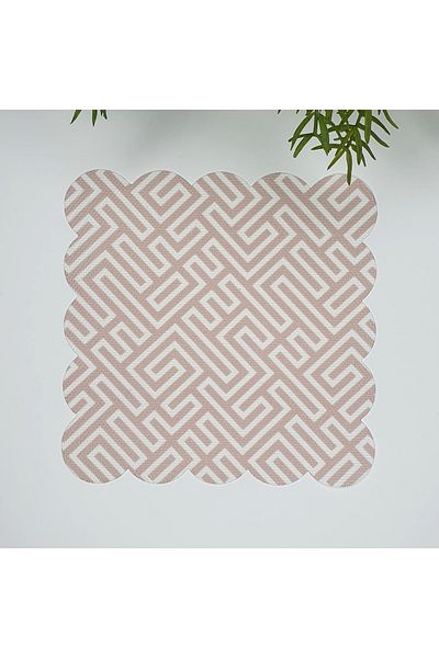 decofav Γεωμετρικό Μαλλί Μαλλί Μπεζ Χρώμα Κοκτέιλ Χαρτοπετσέτα 1 τεμάχιο