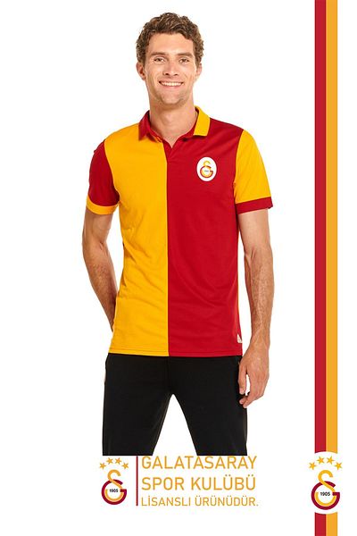 Galatasaray Γνήσιο μπλουζάκι με άδεια Match Day Gs Lion με στάμπα δώρο με ξύλινο κουτί