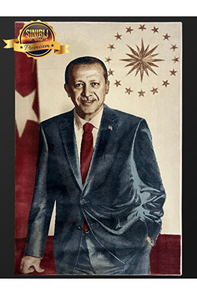 CasaBliss Home Recep Tayyip Erdoğan Özel Üretim İpek Dokuma Halı Tablo