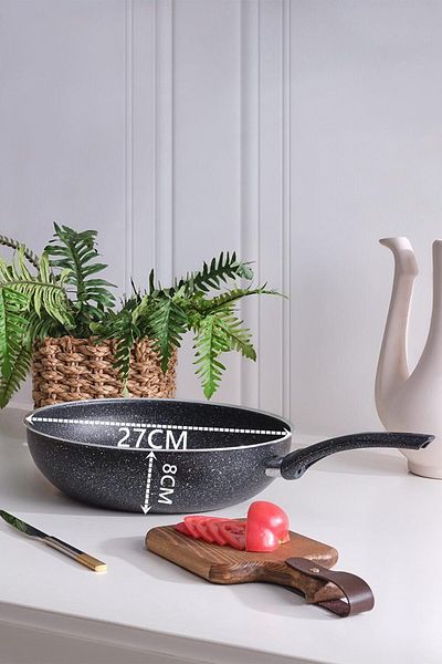 Transformacion Granite Cast 8 cm Deep Wok Pan 27 cm 719854