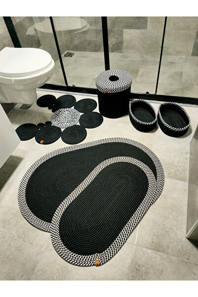 ADES HOME DESİGN Jüt,Banyo Takımı,Banyo Seti,Banyo Paspası, Paspas Takımı,Mak...