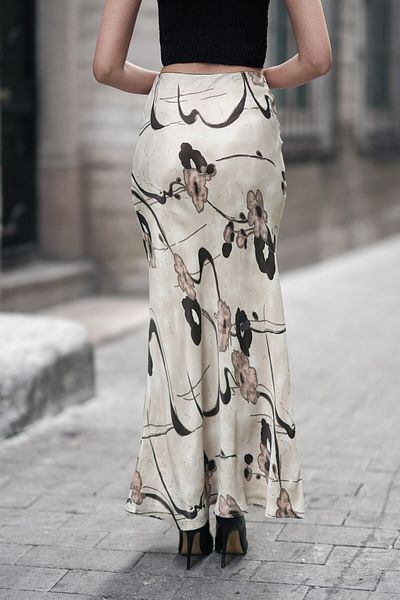 winmoda ΣΑΤΕΝ ΦΟΥΣΤΑ ΜΑΞΙ ΜΕΓΕΘΟΣ 100 CM ΜΗΚΟΣ