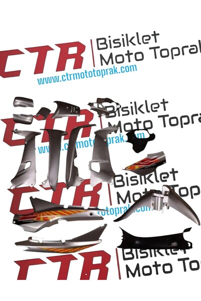 CTR Falcon - Çelik 100 Cup Uyumlu Gri Kaporta Seti 16 Parça FUL SET