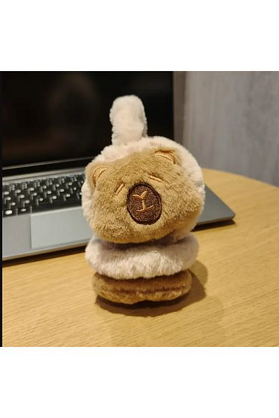 BABUN Foldable Flexible Winter Capybara Plush Earmuff Capybara Furry Earmuff Ear Warmer