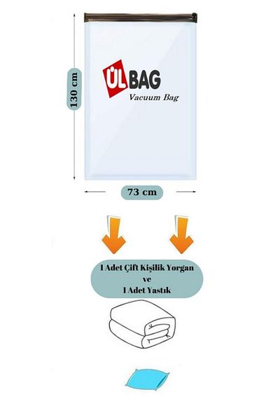 Beyyine Home High Quality Vacuum Storage (Xxl) 73 Cm X 130 Cm - Rotating & Blue Cover - Vacuum Storage