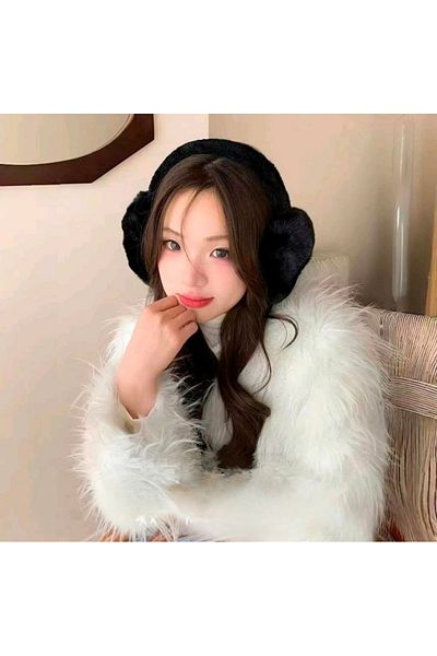 Selen Aksesuar Cold Protective Soft Plush Foldable Ear Protector Earphones