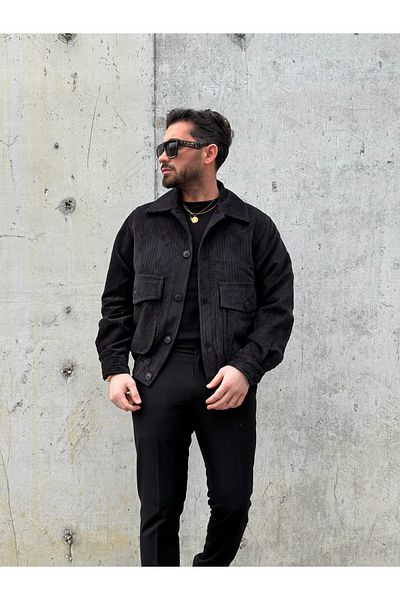 MİS MODA Men's Seasonal Velvet Coat
