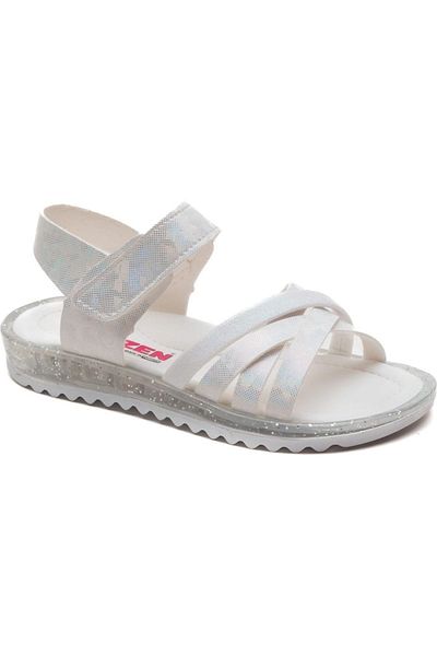 ARZEN BEBE Sandale pentru fete Arzen cu sclipici albe