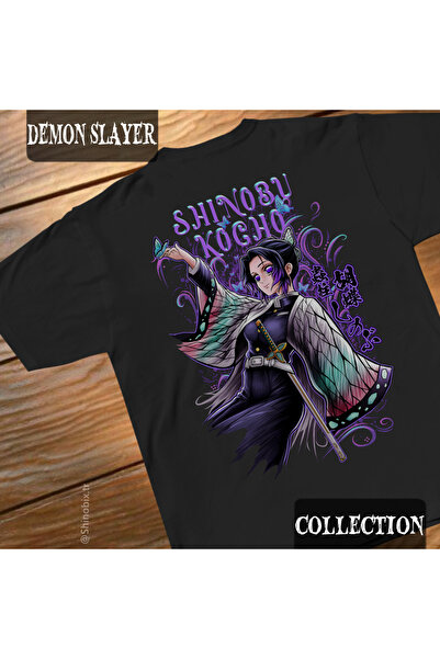 SHINOBIX تي شيرت شيطان القاتل أنيمي شينوبو كوتشو كبير الحجم