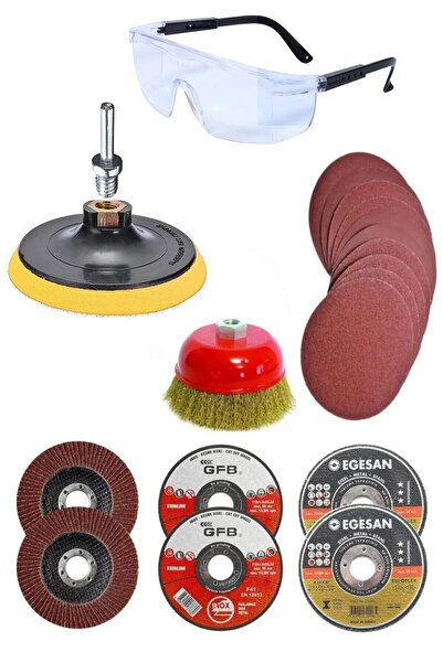 NUBLADO Spiral Taşlama Cırt Zımpara Metal Kesme Diski Tel Fırça Seti 22 Parça...