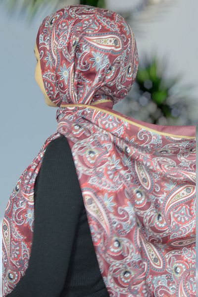 ÖYKÜ KİDS Şal din bumbac mătăsos cu model retro