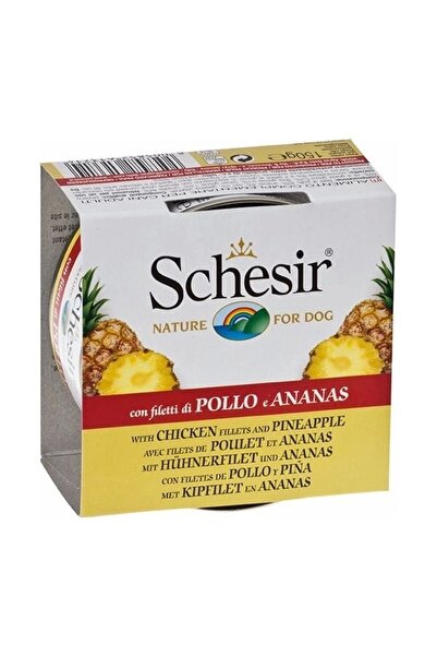 Schesir Tavuk ve Ananas Konserve Köpek Maması 150 Gr
