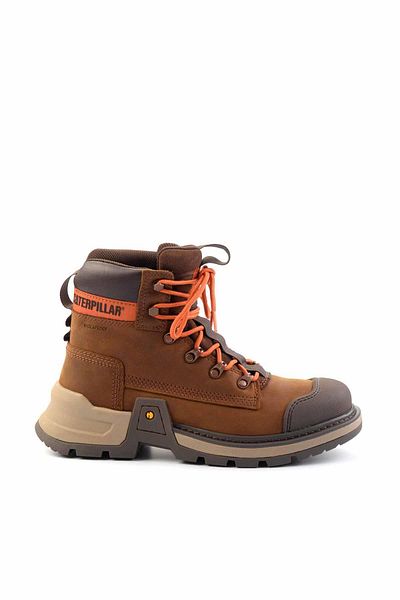 Caterpillar Men's Chocolate Genuine Leather Boots - Cat 1111111303