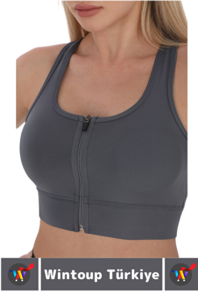 Wintoup Спеціальне виробництво, бюстгальтер, що підтягує груди, запобігає провисанню, для щоденного використання, на блискавці, стильний, короткий бюстгальтер