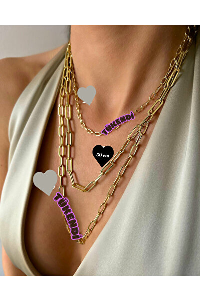 Sonat Collection Xuping 60 Cm Kararma Alerji Yapmayan 14 K Gold Ataç Model Zi...