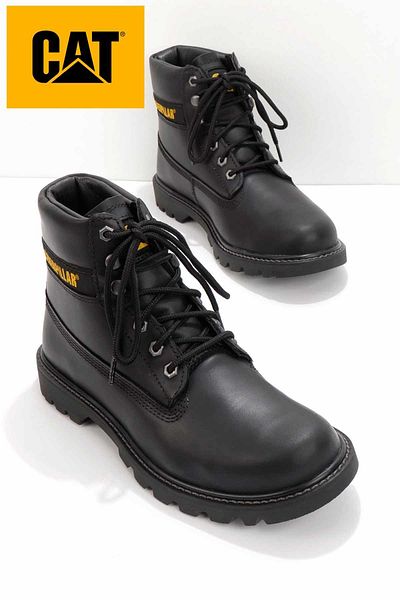 Caterpillar Herren-Outdoor-Stiefel aus schwarzem Leder CAT 1111015903