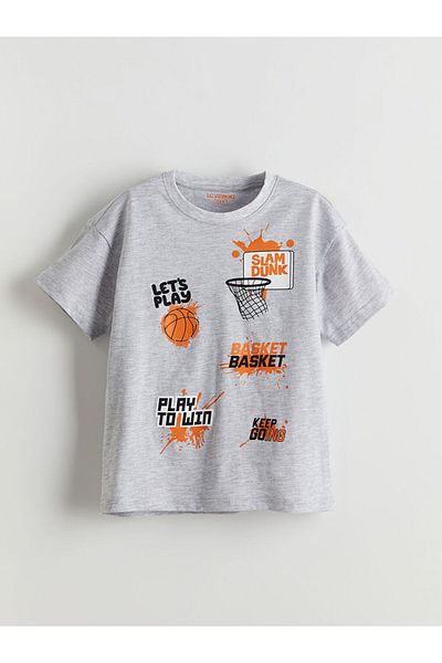 LC Waikiki Lcw Dream Bicycle Collar Male Child Shorts Pajamas Set
