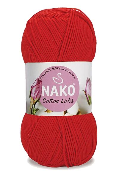 NAKO Alray 5 Pieces Cotton Luxury Vest Tunic Sweater Blouse Cardigan Yarn Wool Red 97573