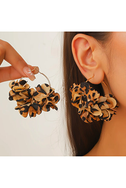 HOSBUTIK Leopard Hoop Earrings