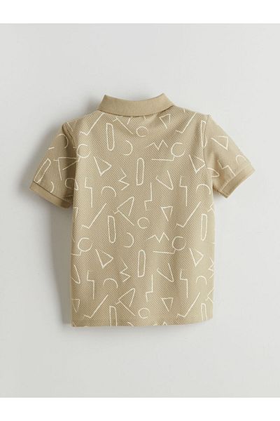 LC Waikiki Νέα σεζόν Polo γιακά με μοτίβο χτενισμένο βαμβακερό αγόρι Tisort - S5EI27Z4