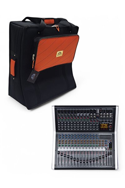 wöller WPX-164PRO 16 Kanal Power Mikser için Soft Case Çanta Kılıf.Turuncu.