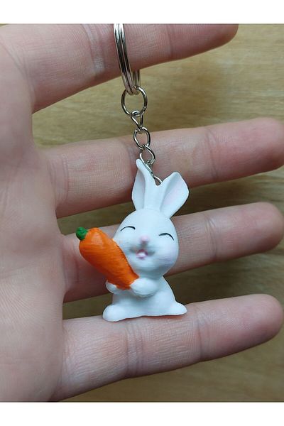 nahtarlık Cute Rabbit Keychain – Cuteness with Carrot