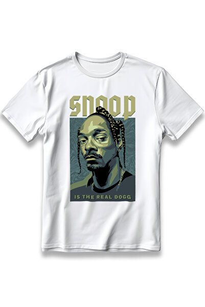 EZG Business Tricou Snoop Dogg Real, supradimensionat, unisex, din bumbac gros