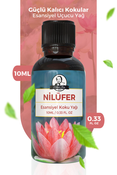 Özcan Bey Lotus Nilüfer Çiçeği Kokulu Esansiyel Uçucu Koku Yağı Buhurdanlık Y...