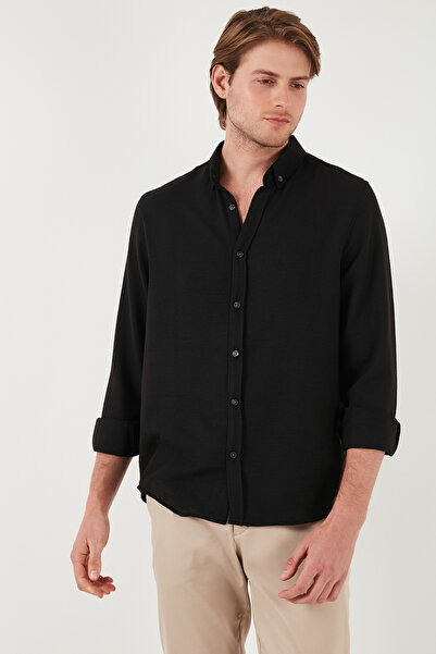 Buratti Regular Fit Long Sleeve Button Collar Shirt Men's Shirt Cf25S 116777