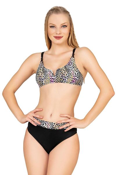 Endeep Women's Leopard Print High Waist Bikini Set