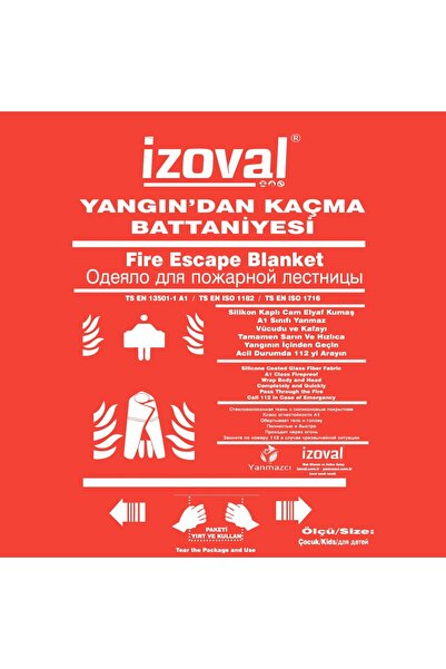izoval YANGIN KAÇIŞ BATTANİYESİ A1 YANMAZ ÇOCUKLAR İÇİN-REFLEKTÖRLÜ
