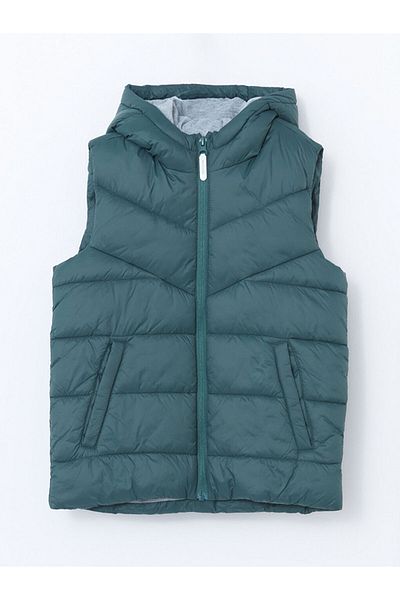 LC Waikiki LCW Boy's Puffer Vest with Hood