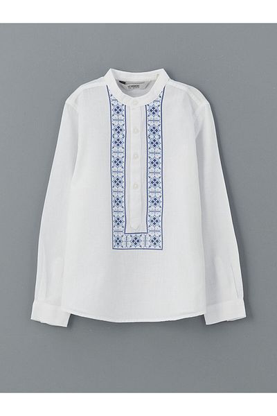 LC Waikiki Judge Collar Patterned Boy's Shirt