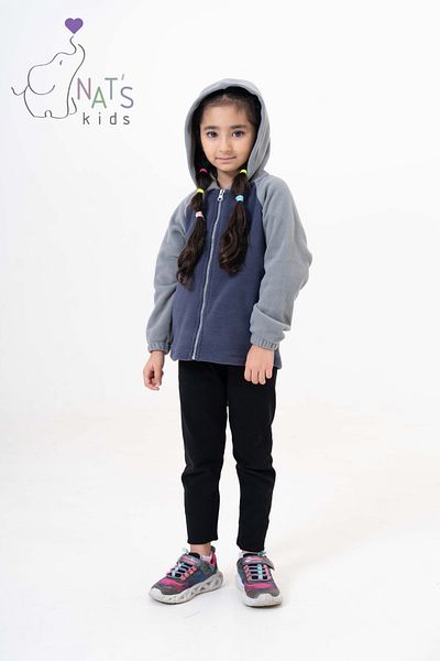 NATS KİDS Daisy Navy Blue Fleece Sweat