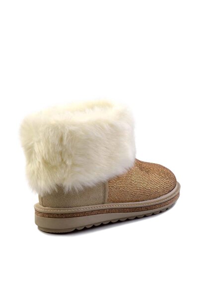 Bambi Bej Süet Kadın Bot & Bootie K02192186002