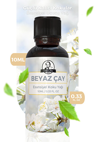 Özcan Bey Beyaz Çay Esansiyel Uçucu Koku Yağı White Tea Buhurdanlık Yağı Difü...