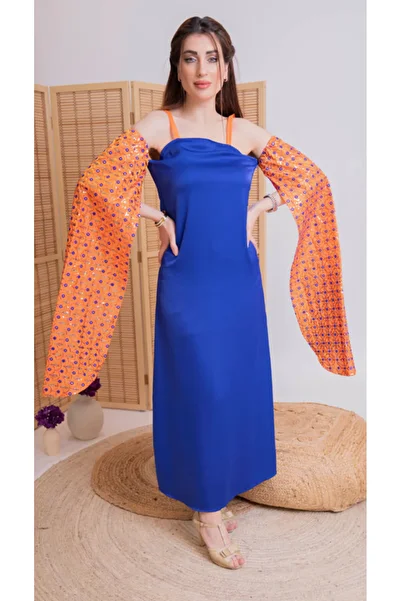 outline Orange and blue jalabiya