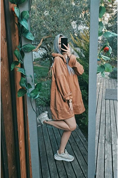 Freya Kalın Polar Yumoş Sweatshirt Elbise