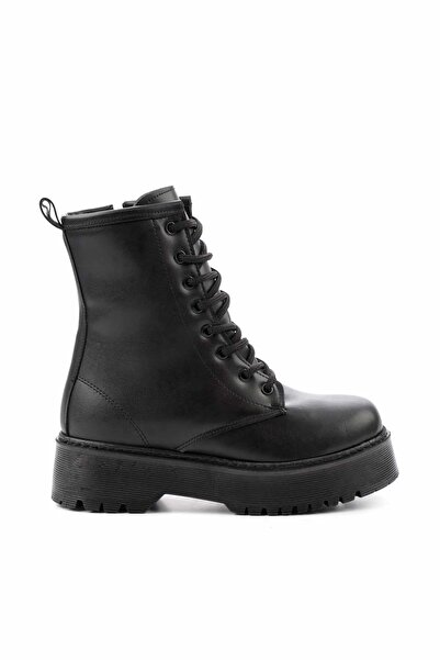 Bambi Siyah Kadın Bot & Bootie K02394012009