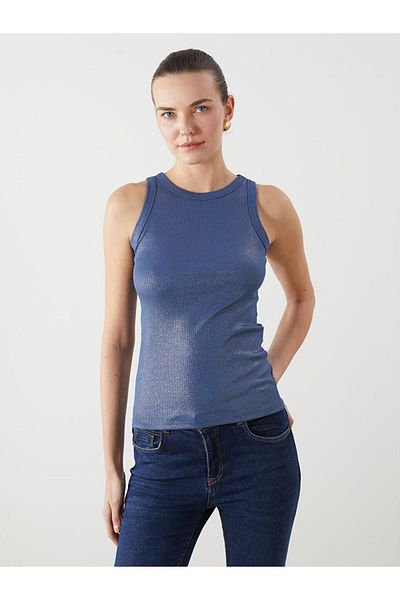 LC Waikiki Bicycle Collar Shiny Looking Women's Singlet