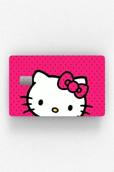 Major Selection Hello Kitty Polka Dot - Αυτοκόλλητο με επικάλυψη κάρτας