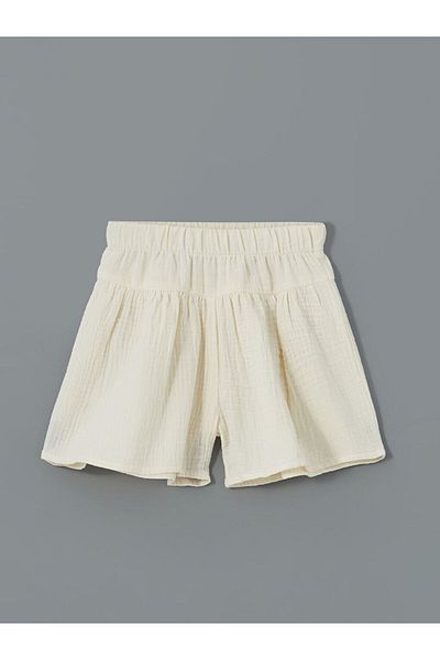 LC Waikiki Elastic Waist Basic Girl's Shorts