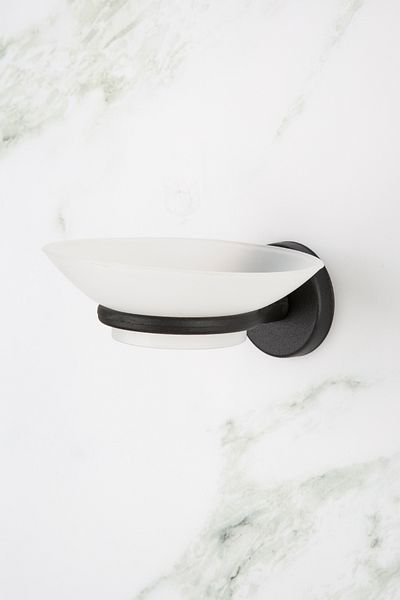 UG Home Μαύρη θήκη για πιάτα σαπουνιού Στερεά θήκη σαπουνιού