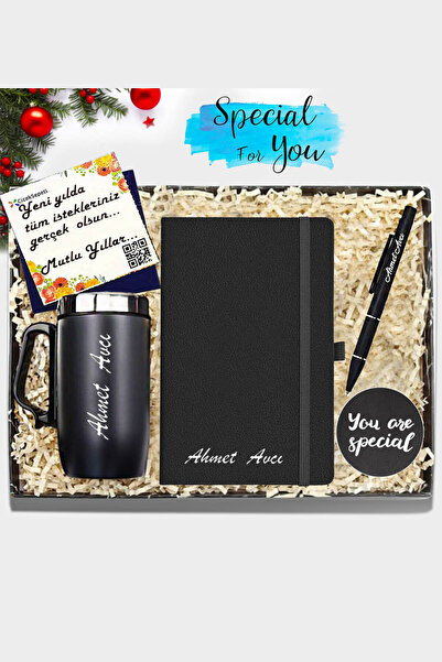 Genel Markalar Kişiye Özel Deri Ajanda & Kişiye Özel Çelik Termos & Şarjlı Ça...