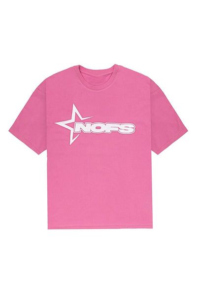 Gofeel Μπλουζάκι με στάμπα Pink Nofs Oversize