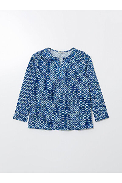 LC Waikiki Γυναικεία μπλούζα με διαφανή γιακά