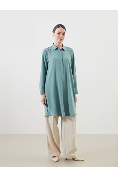 LC Waikiki Rmz Gi̇yi̇m Farkiyla Dobby Women's Shirt Tunic